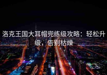洛克王国大耳帽兜练级攻略：轻松升级，告别枯燥